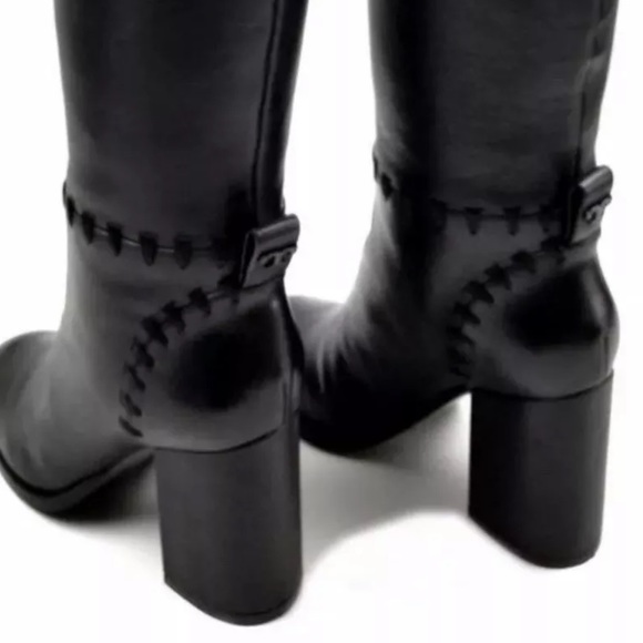 🚨SOLD🚨TORY BURCH Black Contraire 90mm Boots - Picture 6 of 8